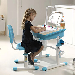 Acheter Vipack Bureau réglable enfant avec chaise Bleu clair et blanc