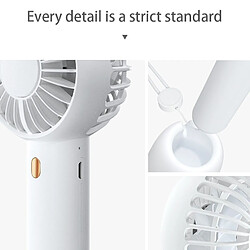 Avis Universal Ventilateur portable Portable USB Rechargeable Ventilateur 3 Vitesse réglable Refroidisseur d'air de bureau Ventilateur de sensation de voyage en plein air | Fan (blanc)