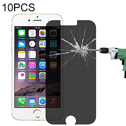 Wewoo Film de verre trempé 10PCS 9H Dureté de la surface 180 degrés Protection d'écran anti-reflets pour iPhone 6 Plus