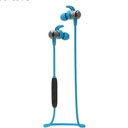 Wewoo Oreillette Bluetooth bleu pour iPhone, Samsung, , Xiaomi, HTC et Autres Smartphones Réduction du bruit Magnétique Écouteurs Sans Fil Sport Casque,