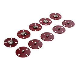 Avis 5 ensembles métal coudre sur boutons à pression boutons pressions bouton 25mm vin rouge