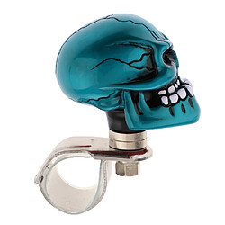 1pc tête de mort voiture volant spinner bouton de suicide suicide poignée booster bleu pas cher