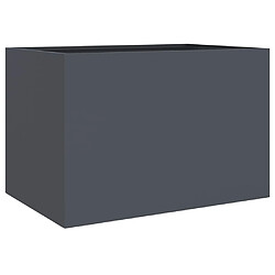 vidaXL Jardinière anthracite 62x47x46 cm acier