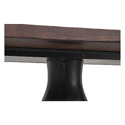 Avis BOIS & CHIFFONS Table à manger ovale plateau bois brut pied noir | Manguier Aberdine