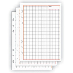 Binder bind Fiche de rechange pour notes Manager, A5, quadrillé ()