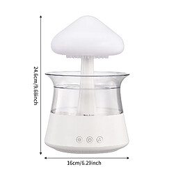 KILISKY Humidificateur d'Air - Silencieux - avec 7 lumières LED de couleurs différentes - motifs nuages avec gouttes de pluie - Blanc pas cher