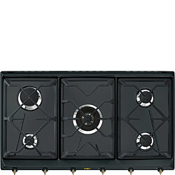 Smeg SRV896AOGH plaque Anthracite Intégré (placement) Gaz 5 zone(s)