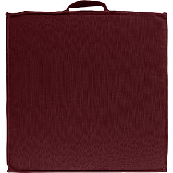 Avis Hesperide Coussin de sol d'extérieur carré Korai - L. 40 x l. 40 cm - Bordeaux