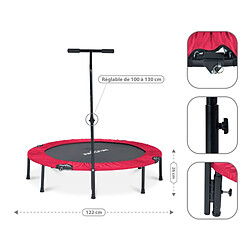 Mini Trampoline Fitness Jump4fun Pliable T-Bar - Ø122cm