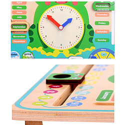 Universal Jouet en bois bébé temps de saison du temps de saison horloge horloge horloge cognitive éducation préscolaire enseignement pas cher