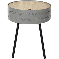 Acheter The Home Deco Factory Table d'appoint avec coffre intégré Eugénie gris.