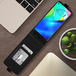 Acheter Avizar Étui Motorola Moto G8 Power Housse Clapet Vertical Protection Porte-carte Noir