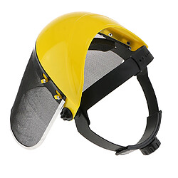 Casque De Visière De Sécurité De Travail De Foresterie De Tronçonneuse De Bouclier Intégral De Maille Réglable