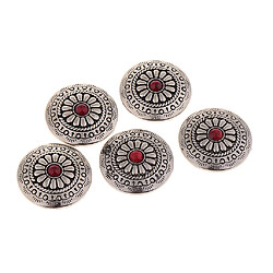 Acheter 5 pièces à coudre boutons vintage vis dos fleurs bouton rivets B