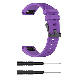 Bracelet en silicone violet pour votre Garmin Fenix 5/Fenix 5 Plus/Forerunner 935/Approach S60