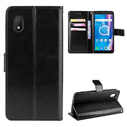 Etui en PU Cheval fou noir pour votre Alcatel 1B (2020)/1A (2020)