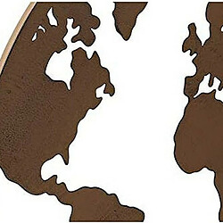 Figurine Décorative DKD Home Decor Mappemonde Métal (3 pcs) (40 x 1 x 40 cm)