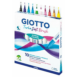 Avis Ensemble de Marqueurs Giotto Turbo Soft Brush Multicouleur Coffret Pinceau 10 Pièces