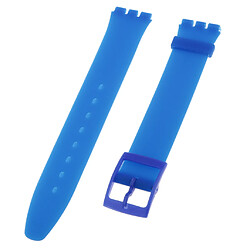 Bracelet de montre de bracelet en silicone imperméable 16mm silicone bleu profond pas cher