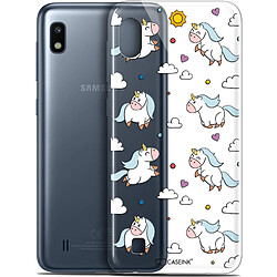 Caseink Coque Pour Samsung Galaxy A10 (6.2 ) [Gel HD Collection Fantasia Design Licorne In the Sky - Souple - Ultra Fin - Imprimé en France]