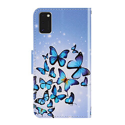 Etui en PU impression de motifs groupe de papillon pour votre Samsung Galaxy A41 (Global Version)