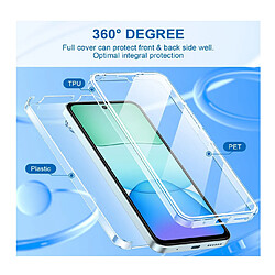 Htdmobiles Coque pour Xiaomi Redmi 13 4G et Poco M6 4G - housse etui silicone gel fine 360 integrale (avant et arriere) + film ecran - TRANSPARENT