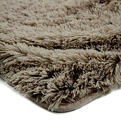 Thedecofactory NEO YOGA - Plaid à poils longs extra-doux taupe 120x150