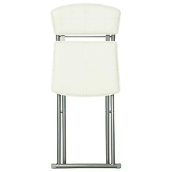 Avis Lot de 4 Chaises Pliantes Assise 83cm Blanc