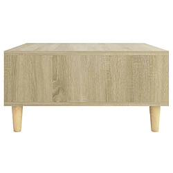 Maison Chic Table basse,Table Console Table d'appoint, Table pour salon Chêne sonoma 60x60x30 cm Aggloméré -MN36844 pas cher