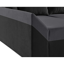 Acheter Bestmobilier Mike - canapé panoramique en U - 7 places - convertible - avec coffre - en velours