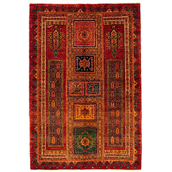 Vidal Tapis de laine 216x143 rouge Kashkuli