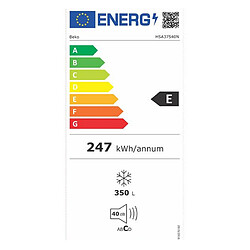 Congélateur coffre 155cm 350l - hsa37540n - BEKO