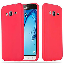 Cadorabo Coque Samsung Galaxy J3 2015 Etui en Rouge