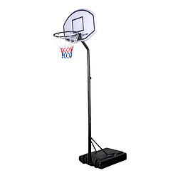 ANGEL SPORTS | Panier de Basket sur Pied | 190-260 cm | Noir et BLANC | A partir de 6 ans et + | Facile à déplacer | Jeux Plein Air | Panier de Basket