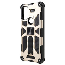 Coque en TPU anti-rayures avec béquille or pour votre Motorola G Pure