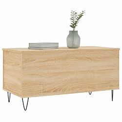 Avis vidaXL Table basse Chêne sonoma 90x44,5x45 cm Bois d'ingénierie