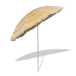 Acheter Helloshop26 Parasol de plage inclinable armature en acier + couverture PP sable 02_0008394