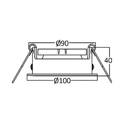 Acheter BRAYTRON Lot de 10 supports de spots Beta R3 rond blanc/noir MR16 GU10/GU5.3