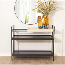 Console Alexandra House Living Noir Métal 100 x 81 x 40 cm pas cher