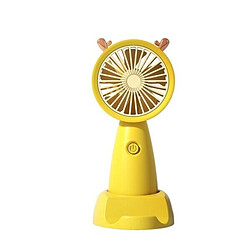 (Jaune) Mini Ventilateur Portatif USB Mini Ventilateur Portatif Extérieur