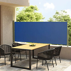 vidaXL Auvent latéral rétractable de patio 117x300 cm Bleu