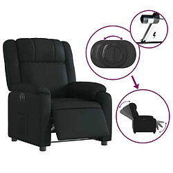 Maison Chic Fauteuil Relax pour salon, Fauteuil inclinable électrique Noir Similicuir -GKD68362 pas cher