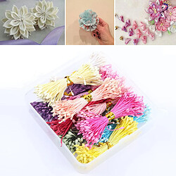 1100 pièces 1mm Mini Scrapbooking Perle Fleur Étamine Fleur Artificielle Artisanat Fournitures pour Soirée de Mariage Décoration BRICOLAGE de Noël