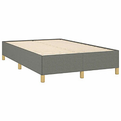 Acheter Maison Chic Lit adulte- Lit + matelas,Sommier à lattes de lit avec matelas gris foncé 120x190cm tissu -GKD26810