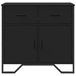 Avis vidaXL Buffet noir 79,5x35,5x74,5 cm bois d'ingénierie