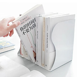 Avis Wewoo Ajustez l'étagère grand support de bureau en métal Bookend pour livres papeterie cadeau blanc