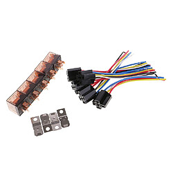 5 x SPDT Relais avec Wires Harnais Contrôle de Voiture On Off DC12V 60Amp pas cher