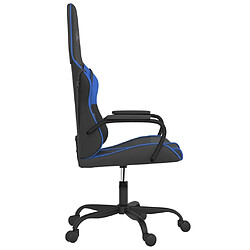 Acheter Maison Chic Chaise de jeu, Chaise gaming de massage, Fauteuil gamer d'ordinateur,Chaise de Bureau Noir et bleu Similicuir -GKD49657