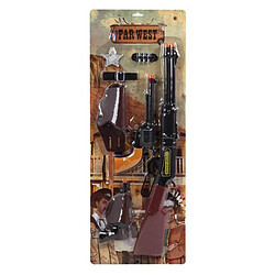 Totalcadeau Kit jeu pistolet et arme pour cowboy avec ceinture pas cher