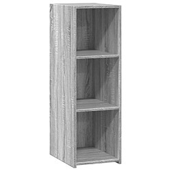 vidaXL Buffet sonoma gris 30x41x93 cm bois d'ingénierie